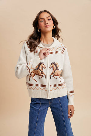Zip Front Cardigan