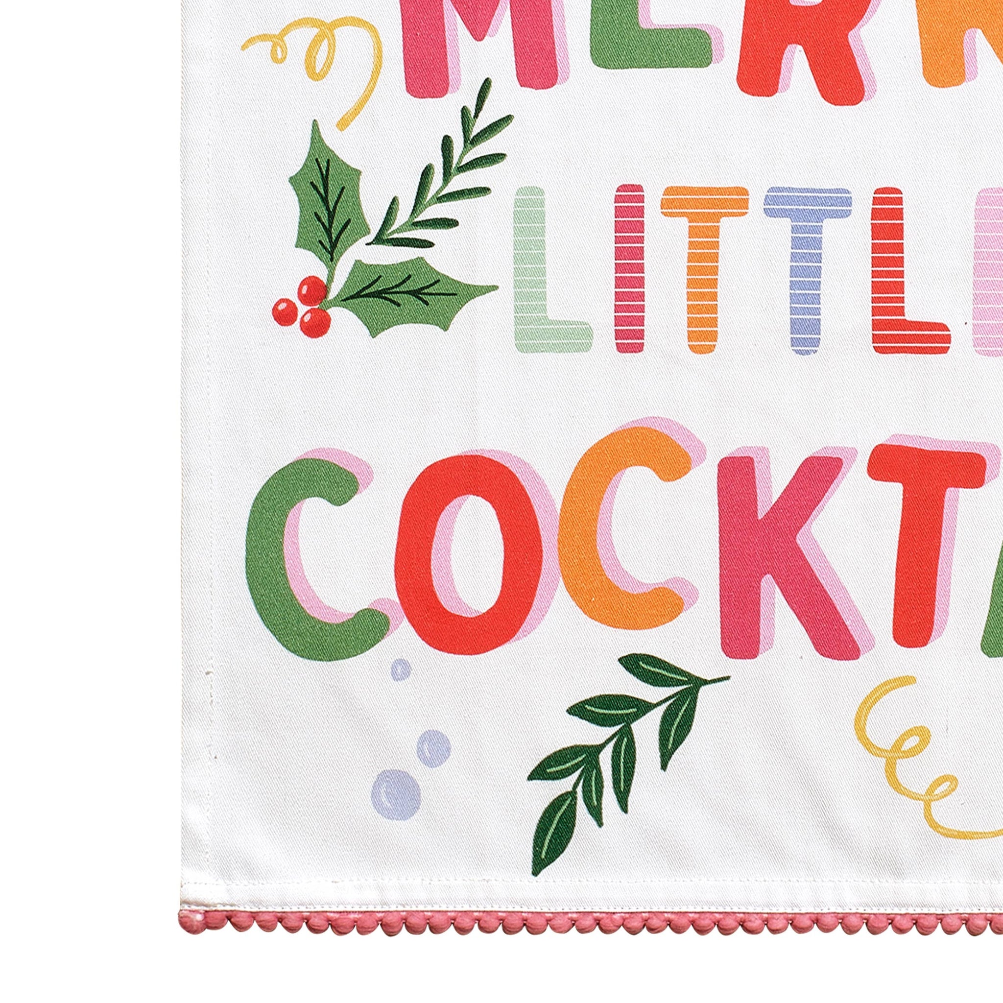 Merry Cocktail Kitchen Towel
