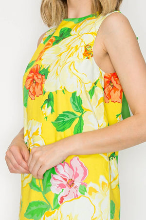 Sunny Lemon Mini Shift Dress