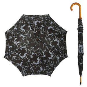 AWST Intl - Lila Linear Horses Umbrella