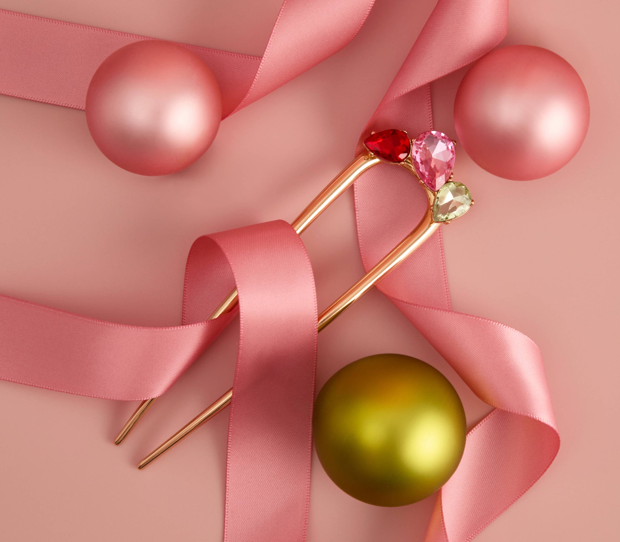 KITSCH - Holiday Gemstone French Hair Pin