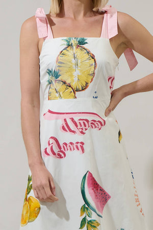 Zahra Island Tyra Smocked Midi Dress