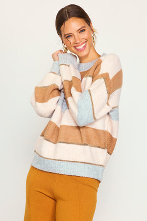 Lurex Striped Sweater