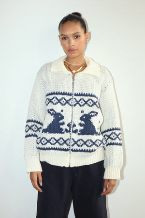 Chunky Zip Cardigan