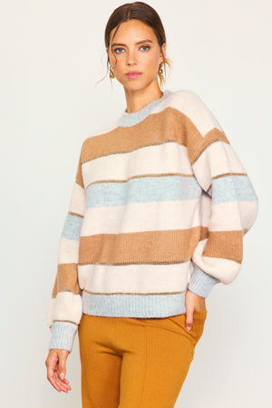 Lurex Striped Sweater