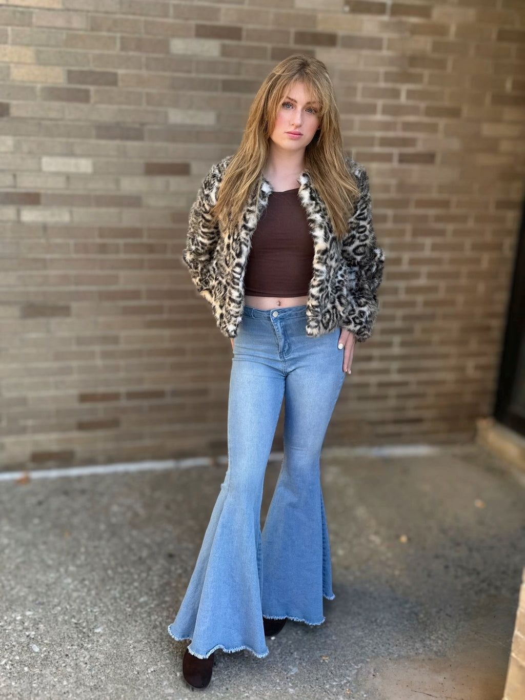 Leopard Faux Fur Jacket
