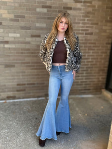 Leopard Faux Fur Jacket