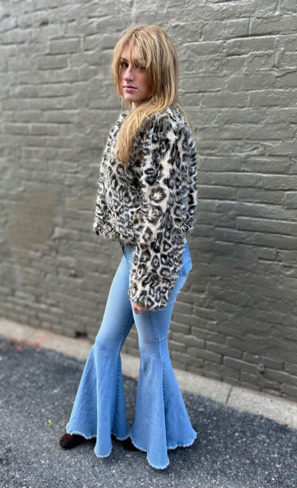 Leopard Faux Fur Jacket