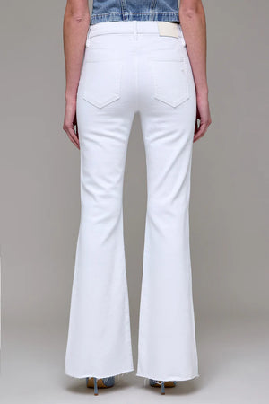 Happi White Clean Cut Flare Jeans