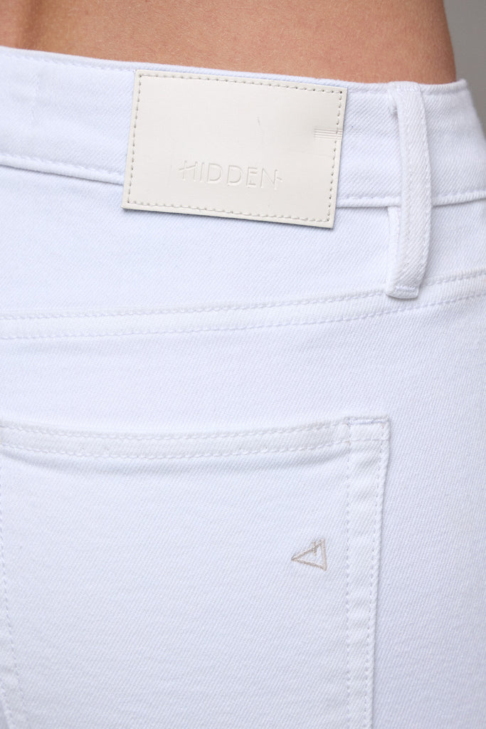 Happi White Clean Cut Flare Jeans
