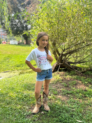 And They're Off Kids T-Shirt
