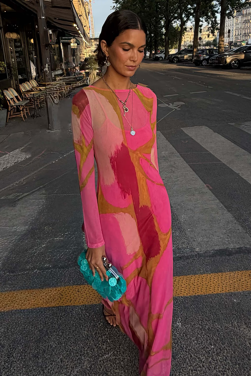 abstract mesh dress Pink & Olive Aria – Miss Scarlett Boutique Concerts:GUTS Horror Scene of with skin fit Option:36
