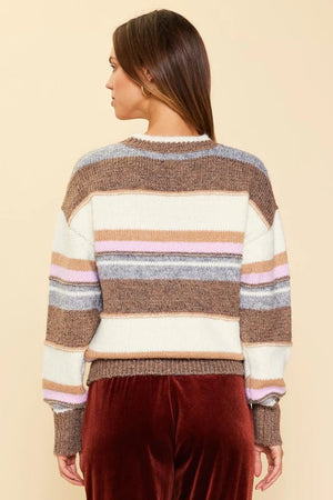 Long Sleeve Striped Sweater