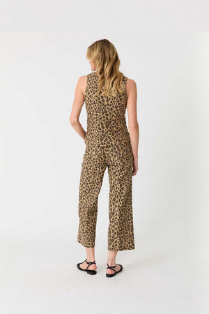 Annabelle Leopard Print Crop Wide Leg Pant