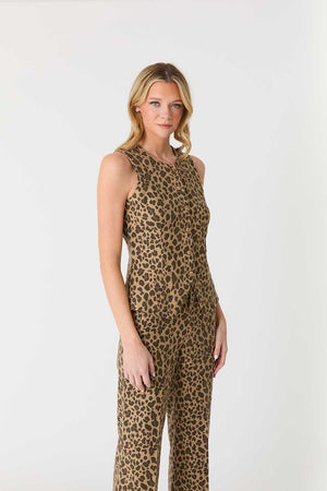 Sophia Leopard Print Vest