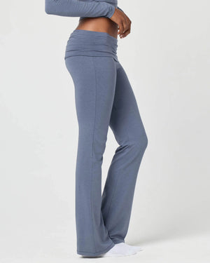Softie Cotton Foldover Pant Grisaille