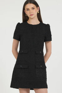 Novelty Tweed Mini Dress