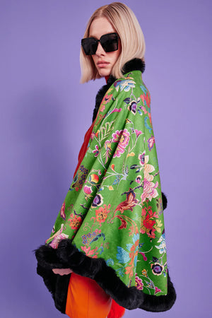 LaLa Faux Suede Cape
