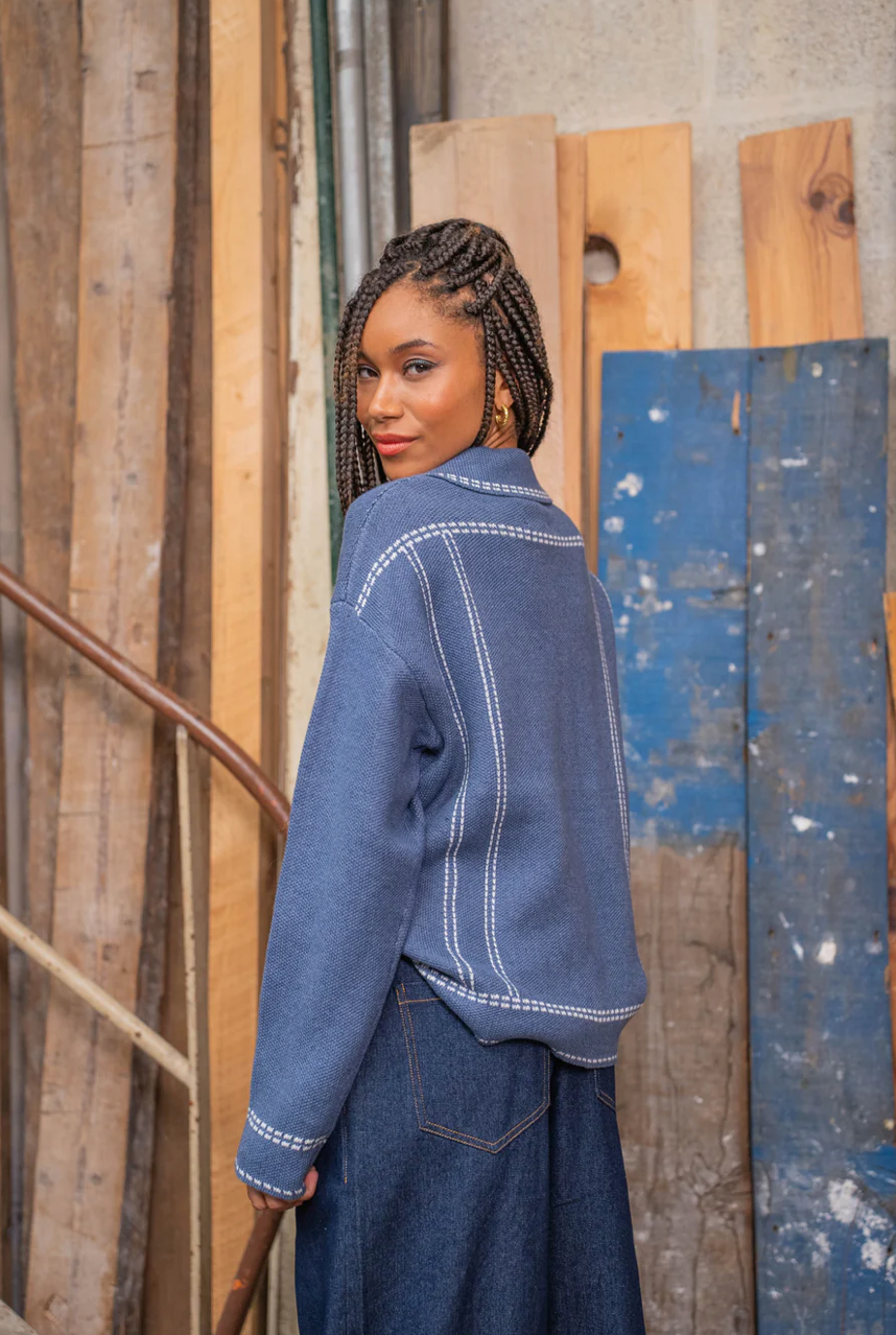 Stitched Cardigan