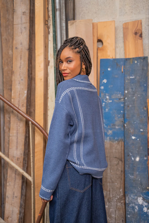 Stitched Cardigan