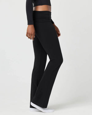 Softie Cotton Foldover Pant Black