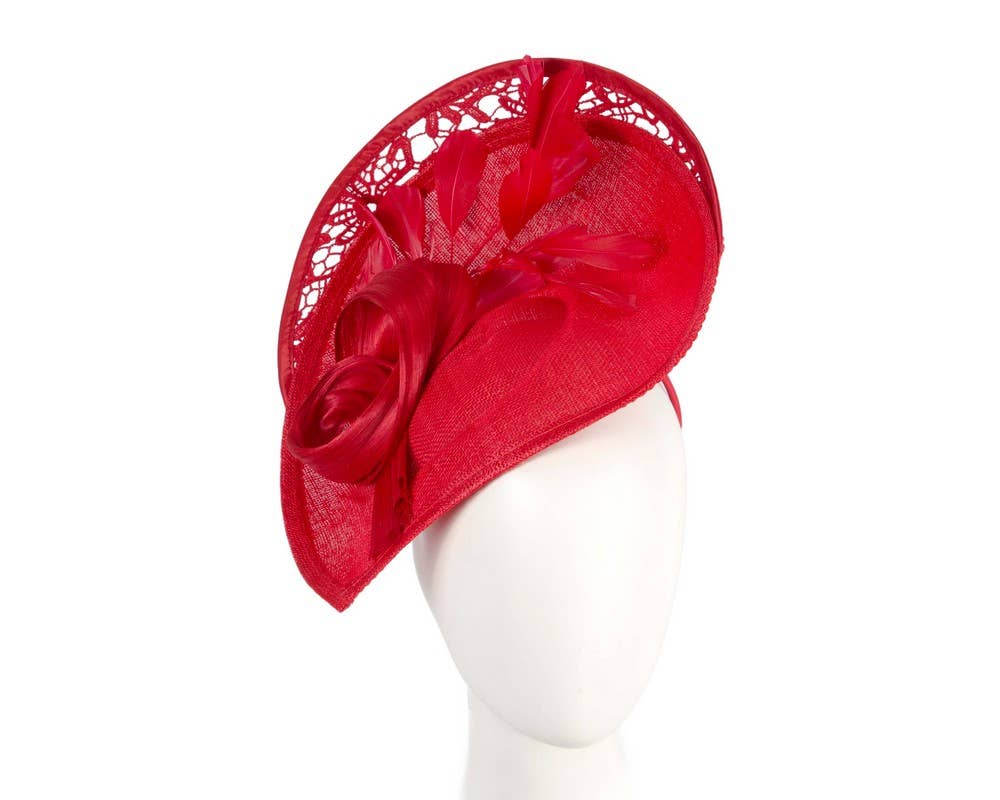 Sinamay & Lace Fascinator