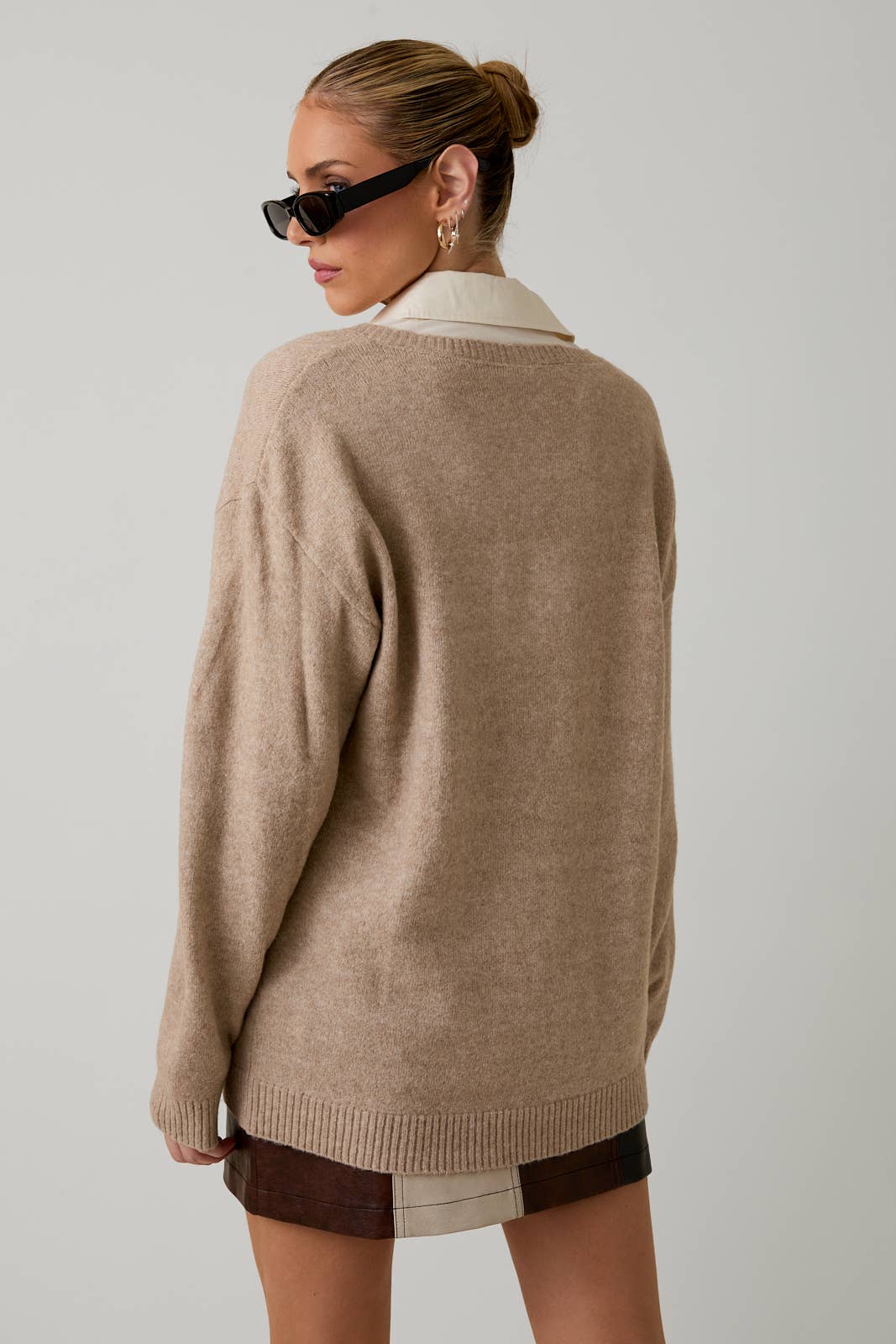 Layered Pull Over Sweater Top