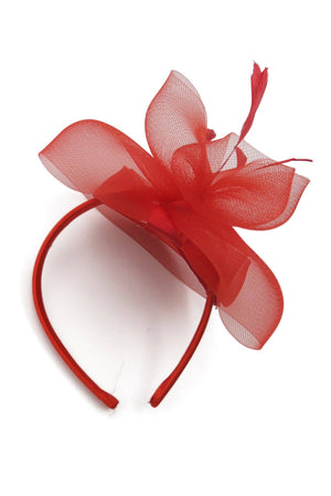 Morgan & Taylor - Elisa Fascinator in Red