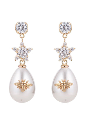 Eye Candy Los Angeles - Abeja Earrings - Gold