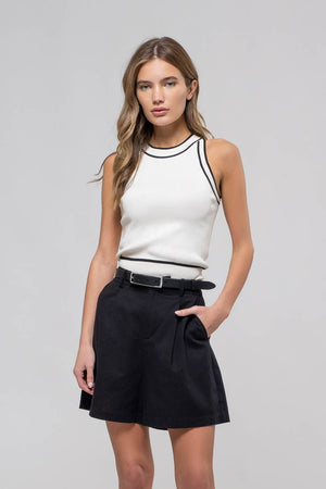 Contrast Stripe Top
