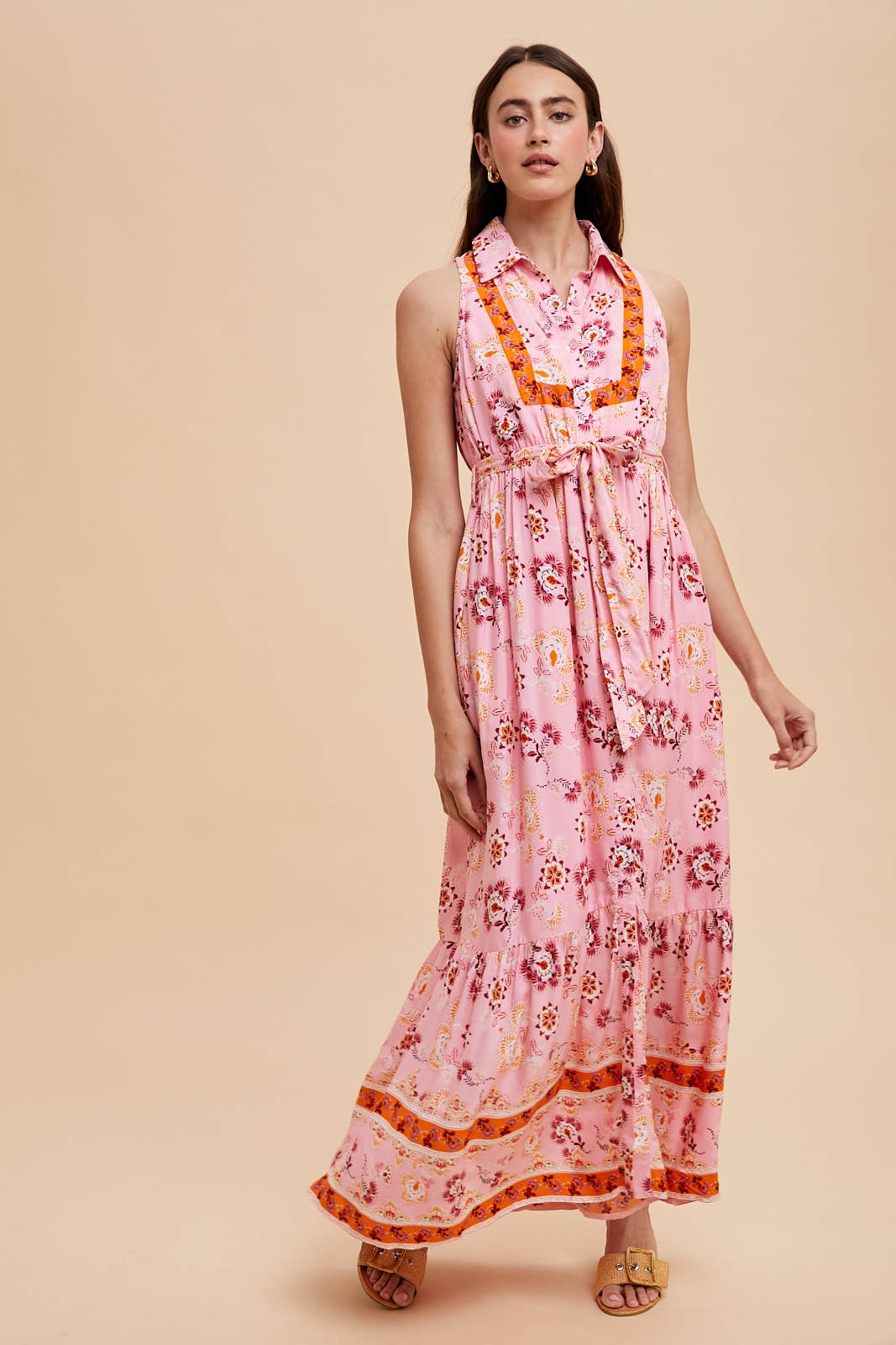 Nina Button Down Maxi Dress