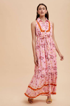 Nina Button Down Maxi Dress