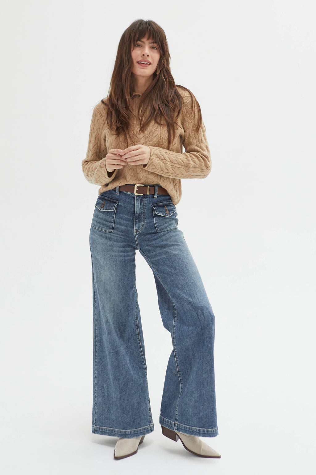 Campell High Rise Wide Leg Jean