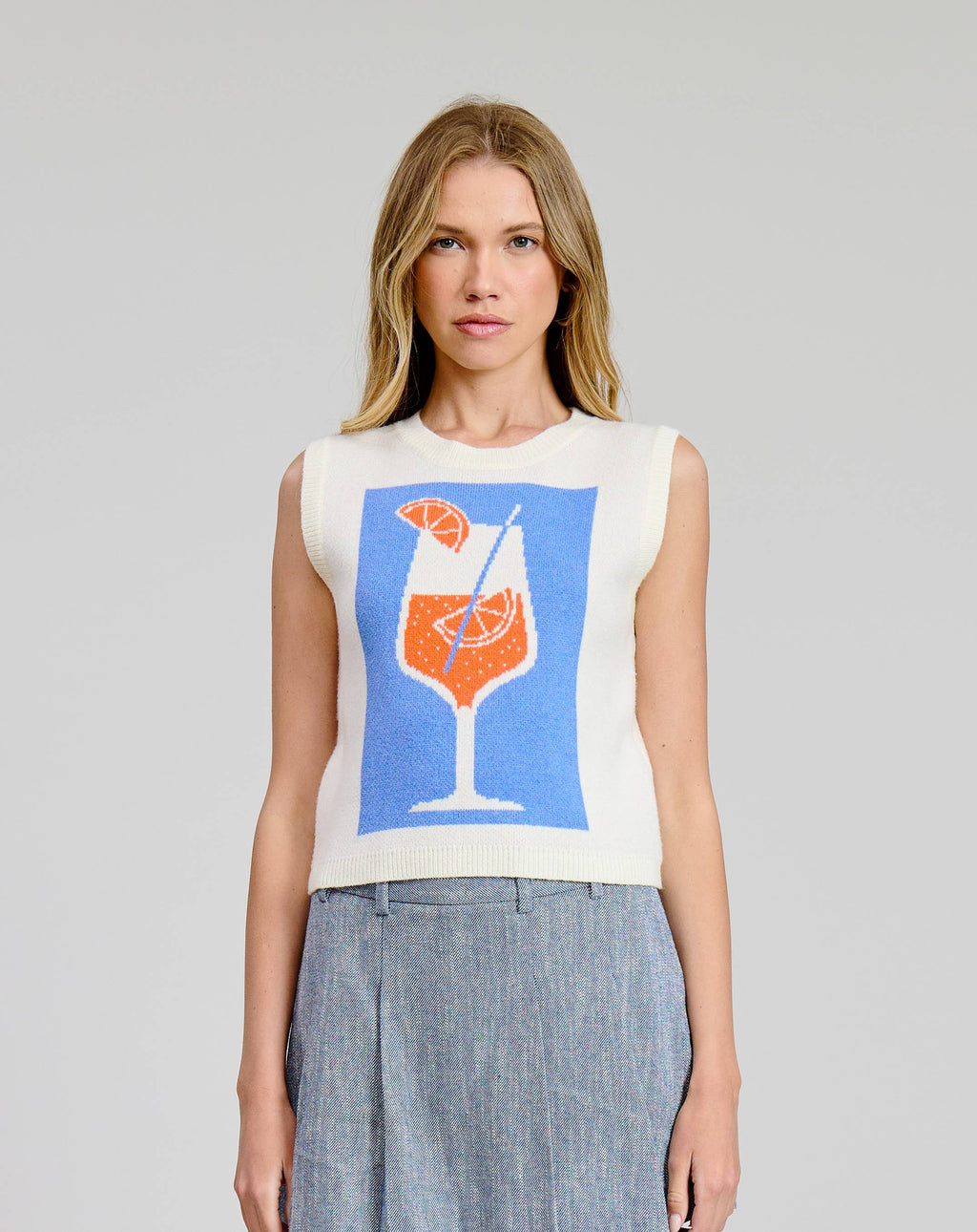 Summer Spritz Sweater Vest Top