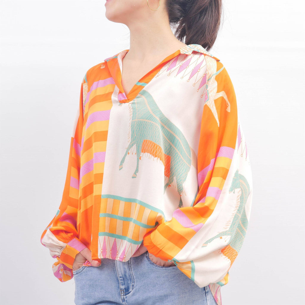 Long Sleeve Equestrian Tunic Top