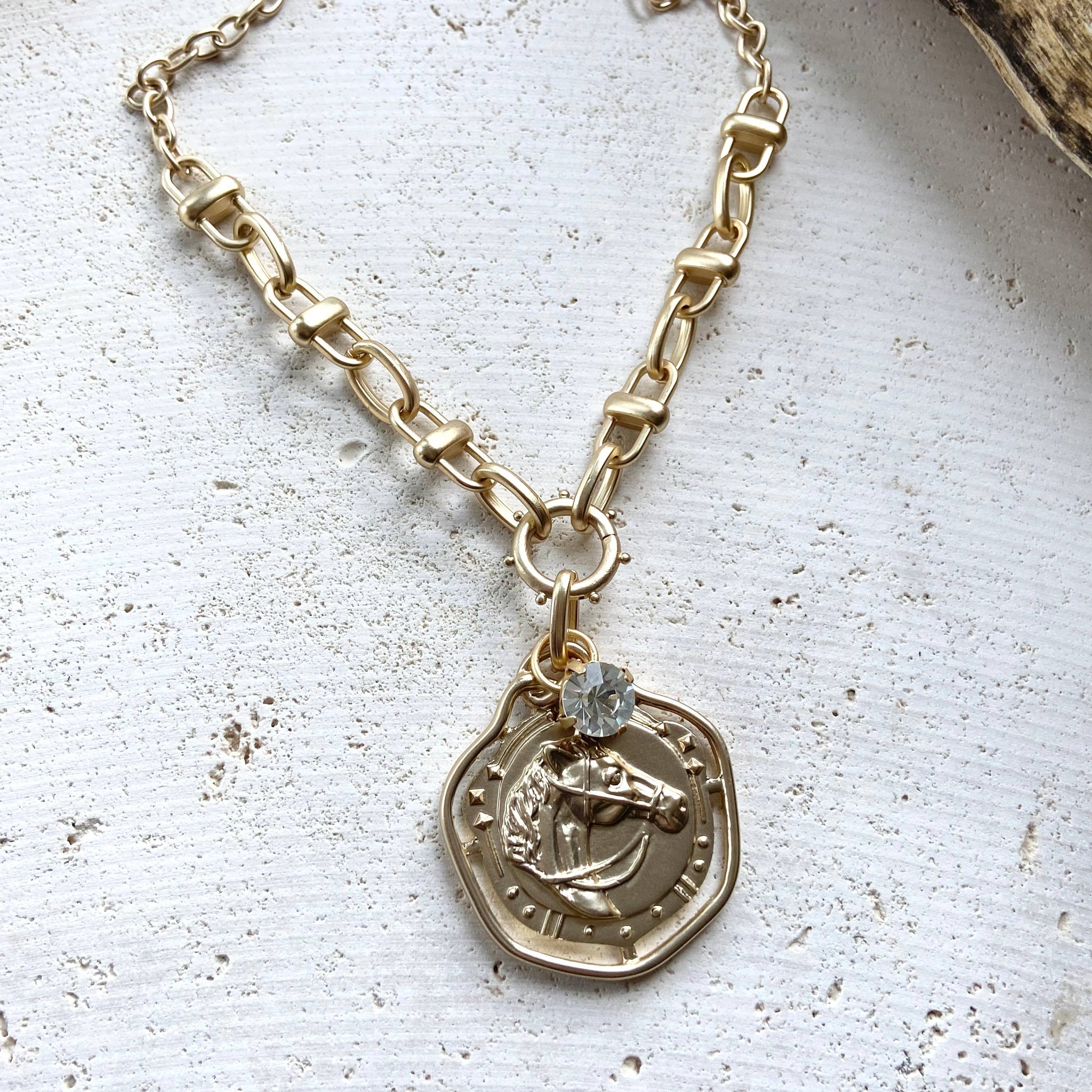 Horse Head Chain Necklace