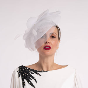 Crinoline Fascinator Red