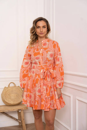 Orange Blossom Sonia Skater Dress