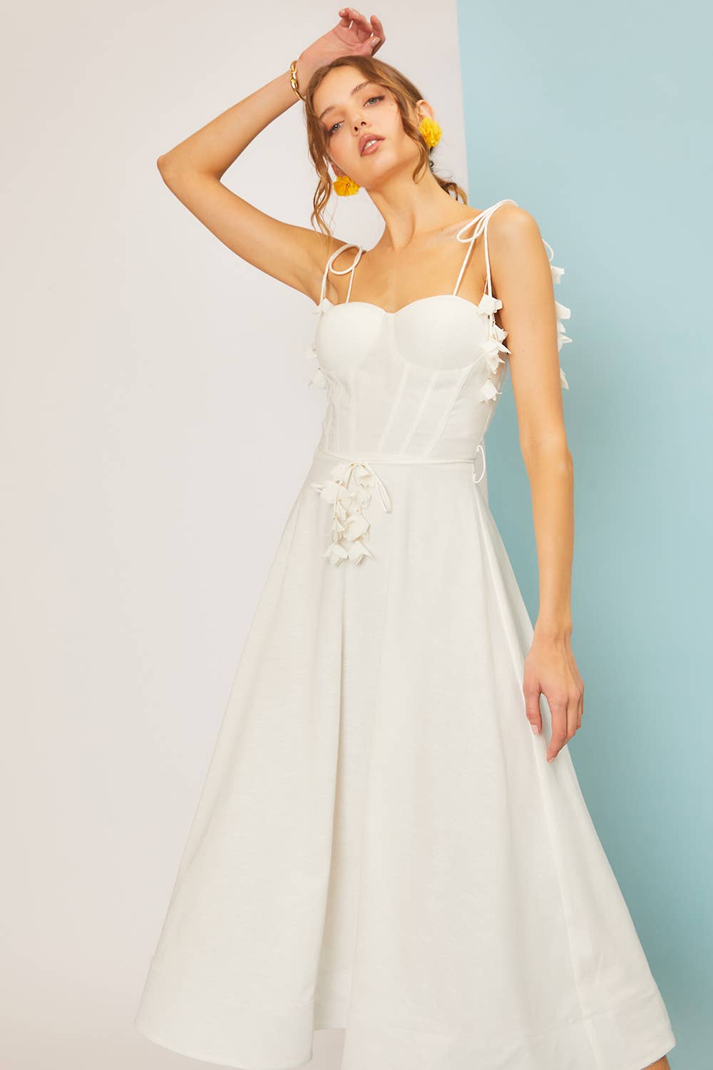 Bellas Tie Midi Dress