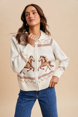 Zip Front Cardigan