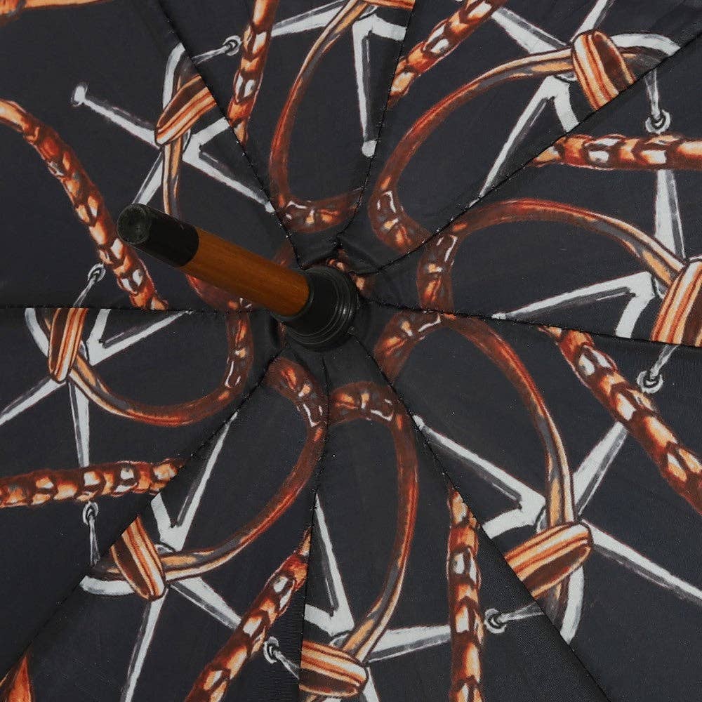 AWST Intl - Lila Linear Horses Umbrella