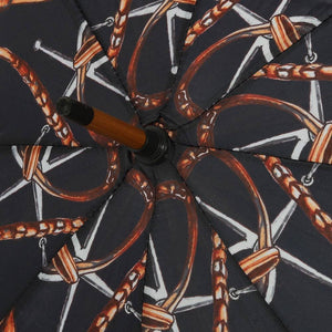 AWST Intl - Lila Linear Horses Umbrella