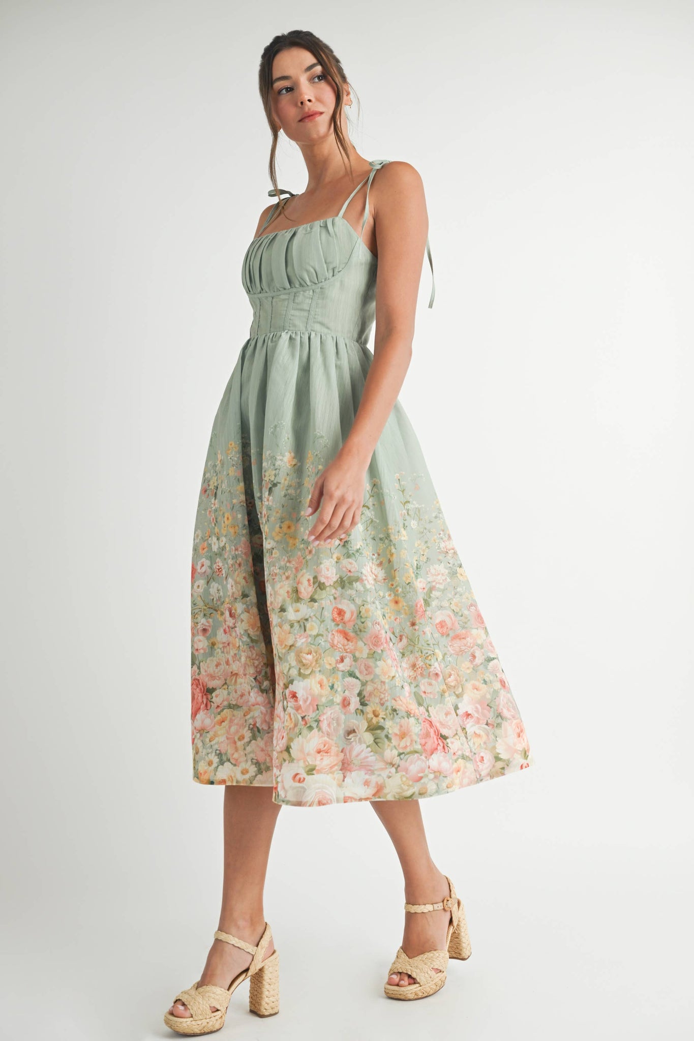 Emilia Floral Midi Dress