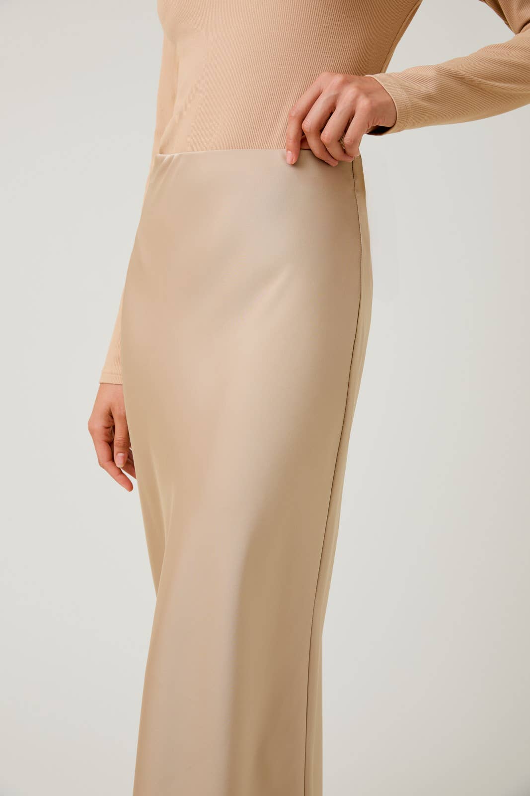 Satin Bias Skirt