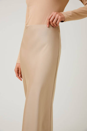 Satin Bias Skirt