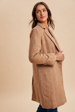 Herringbone Duster Coat