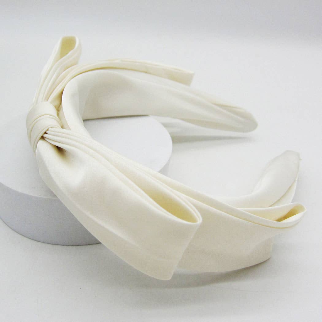 Elegant Femme Low Drop Bow Headband