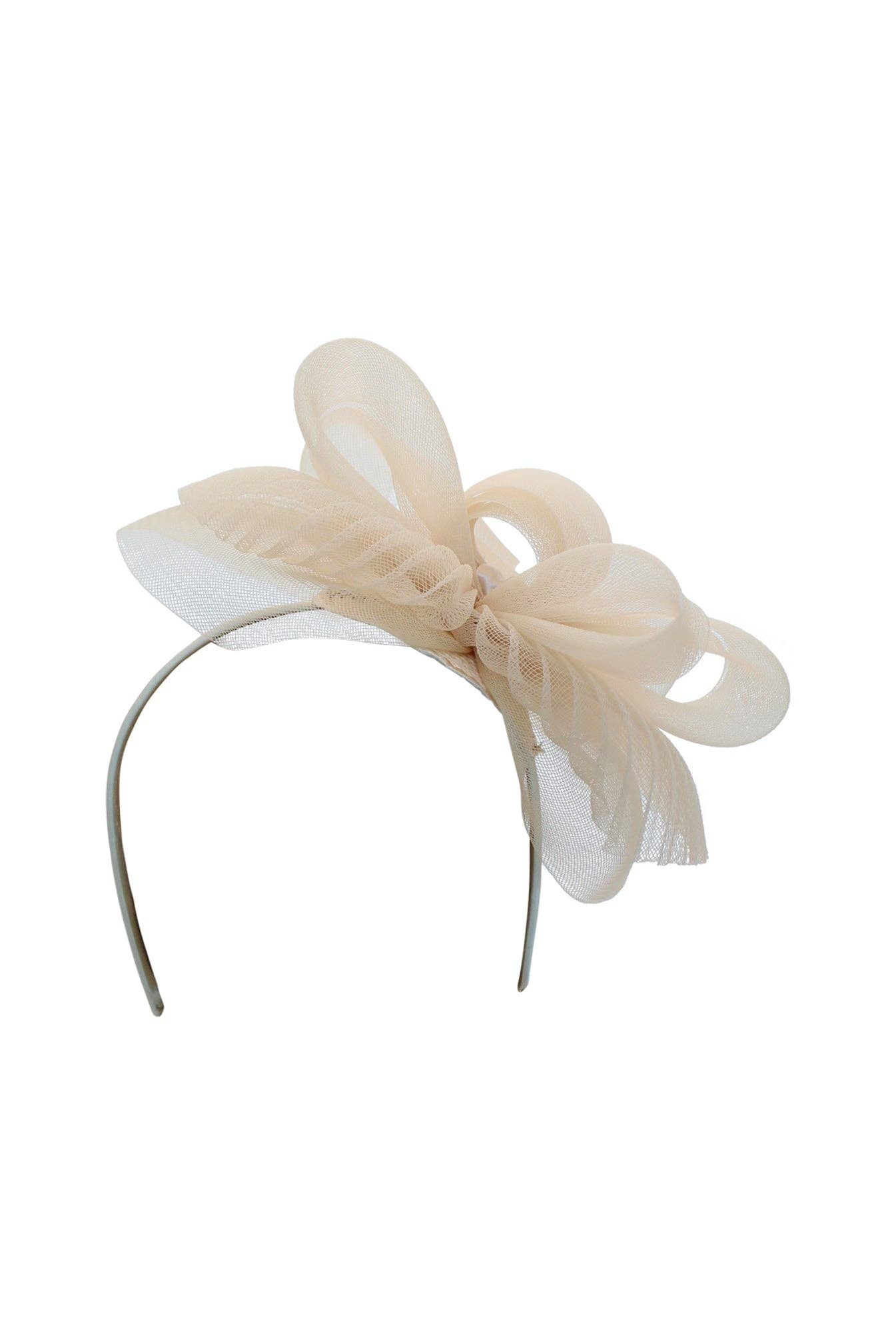 Morgan & Taylor - Simone Fascinator in Nude