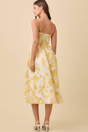 Sunshine Floral Midi Dress