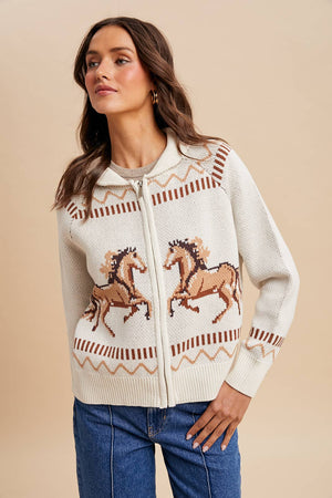 Zip Front Cardigan